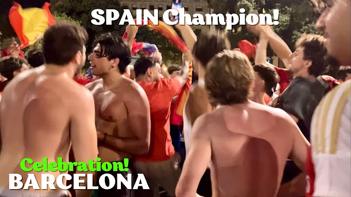 CRAZY Scenes in Barcelona as FANS Celebrate SPAIN Winning the EURO 2024 Final