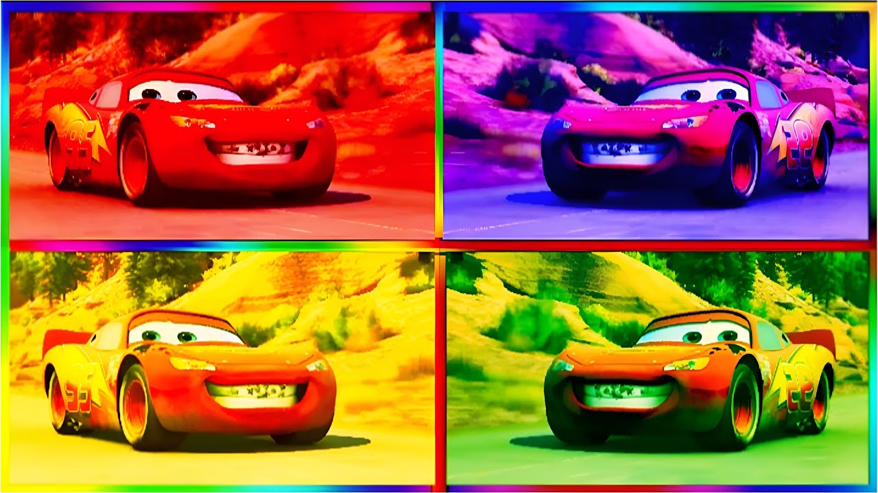 Lightning McQueen Color Battle 🚗🔥 Which Color Survives?