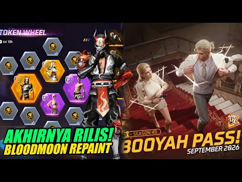 TANGGAL RILIS! BUNDLE BLOOD MOON REPAINT + REVIEW BOOYAH PASS SEPTEMBER 2026 | Free Fire
