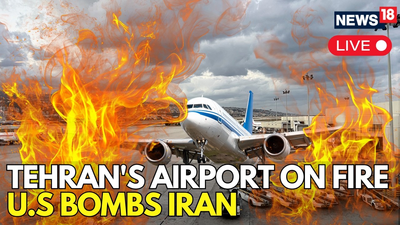 LIVE | Israel Launches New Airstrikes on Tehran as Mehrabad Airport Catches Fire | IRAN WAR NEWS