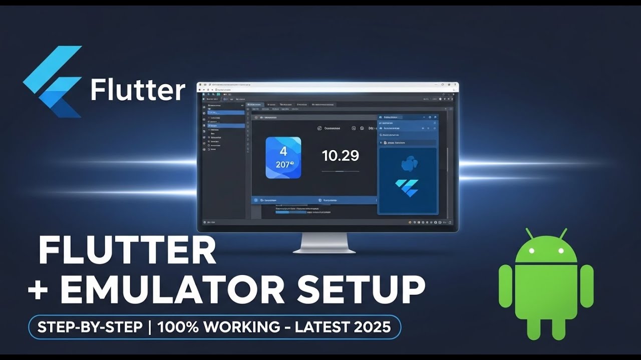 Flutter Setup + Android Emulator in 2025 (Step-by-Step Guide) - YouTube