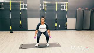 Squat Hammer Curl
