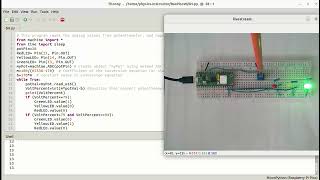 Controlling 3 number of LEDs by potentiometer with Raspberry Pi Pico