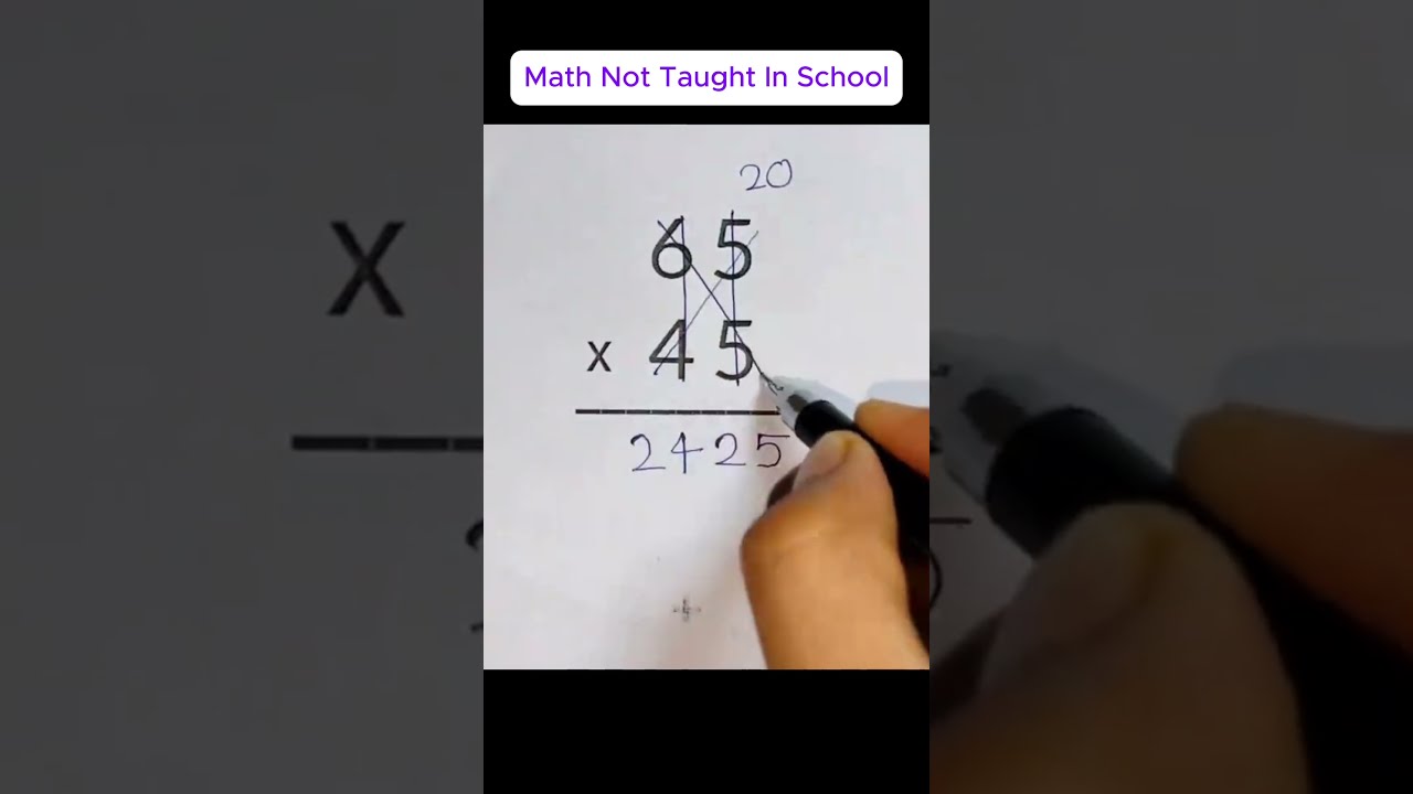 Simplified And Easier Long Multiplication Method Maths Challenge Quiz