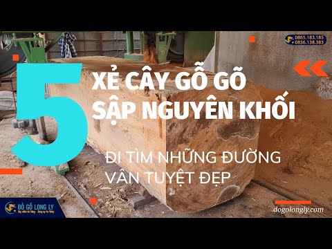 Video Xẻ cây Gõ Đỏ làm Sofa, Sập Chiếu Ngựa nguyên khối |... - youtube