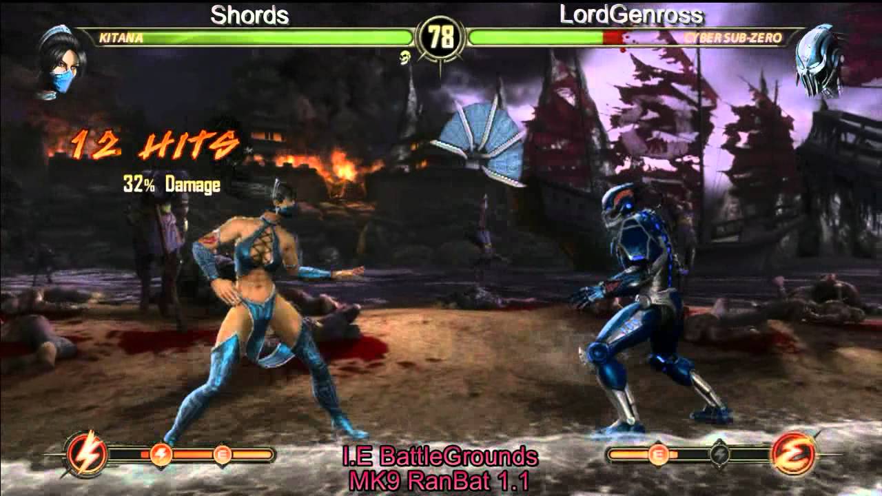 IEBG MK9 S02R1.1 Shords (Kitana) Vs. LordGenross (Cyber Sub-Zero)