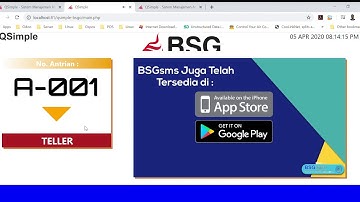 Demo aplikasi antrian QSimple - Bank SulutGo