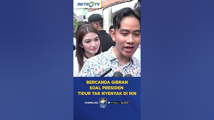 Bercanda Gibran Soal Presiden Tidur Tak Nyenyak di IKN #shorts