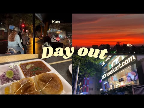 Rainy day☔️🐣🎀After College📚 Shopping 🛍️ Desi Food🤤🩷