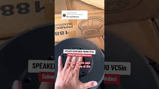 SPEAKER KOMPONEN PD1880 VC5in subwoofer lapangan 18in rekomendasi harga murah