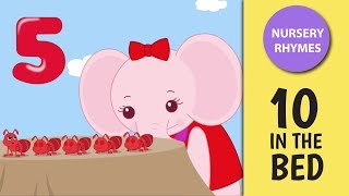 Ten In The Bed Song With Lyrics Rhymes For Children Kids Songs English Rhymes For Kids