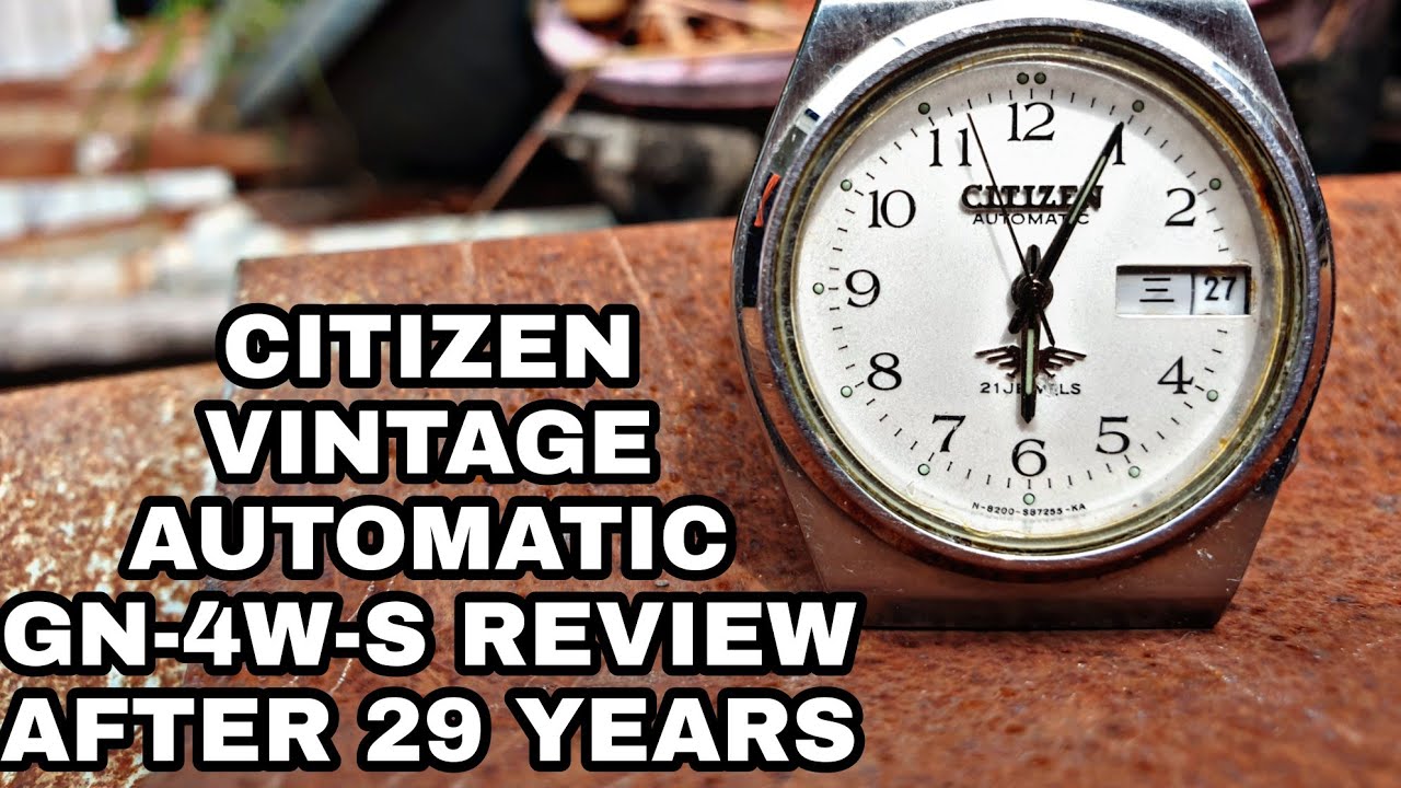 Citizen Vintage GN-4W-S Automatic Watch Review After 29 Years. - YouTube