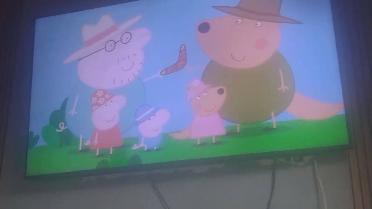 Peppa faz uma visita no Minion Bob e o boomerang que quebrou a janela