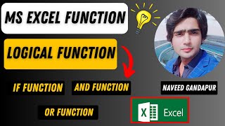 Excel Logical Functions - IF, AND, OR | Complete Tutorial in Urdu / Hindi | Microsoft Excel