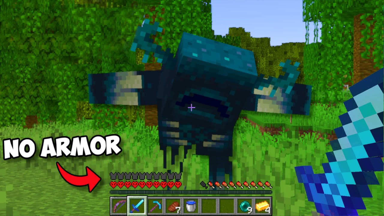 Beating Minecraft, But I Can't Use ARMOR