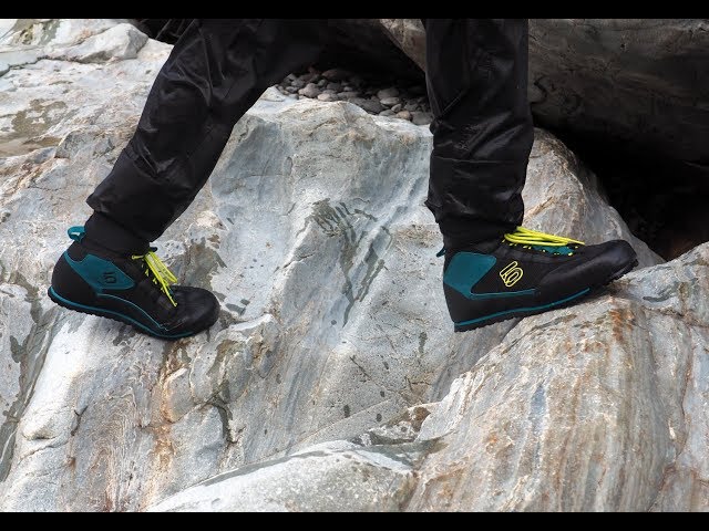 FiveTen Water Tennie Water Shows Black Green and Yellow Athletic Shoes 7 Five Ten Water Tennie Shoe - Men main image 4