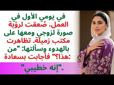 في يومي الأول بالعمل 🏢 صدمت 😱 لرؤية صورة 🖼️ زوجي معها على مكتب زميلتي!