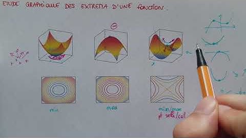 Étude Graphique des EXTREMA d’une Fonction a PLUSIEURS VAR - Explications intuitives - Bac+1 / Bac+2