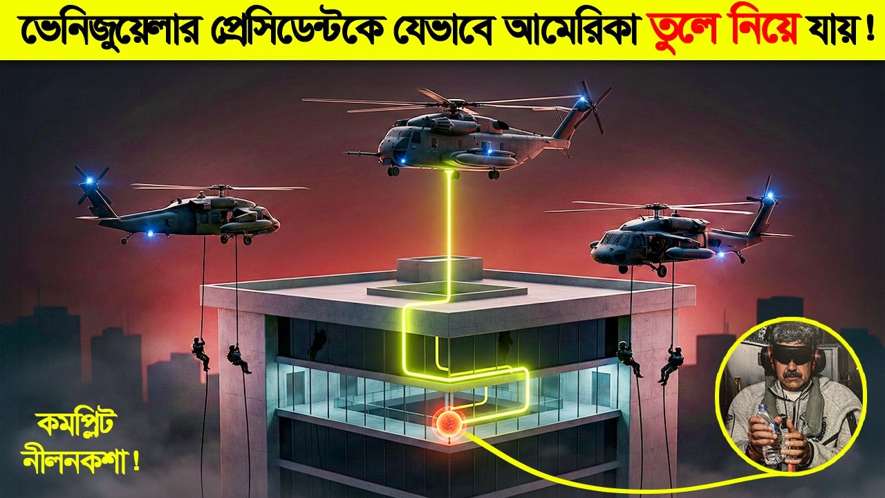⁣মাত্র “৬০ মিনিটের” অপারেশনে যেভাবে ভেনিজুয়েলার প্রেসিডেন্টকে আ- মেরিকা তুলে নিয়ে গেল !