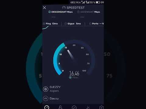 Vitesse Internet en Algérie djezzy 4G