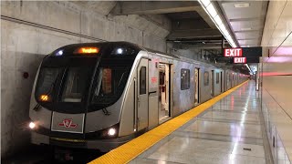 TTC Line 1 from Union Station to Downsview Park + 5 trains at Downsview Park station