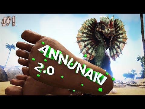Дилофозавры на стероидах - ARK Survival Evolved Annunaki 2, #1 seria