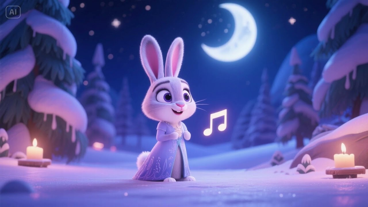 Moonlight Bunny Song 3 | Elsa’s Goodnight Lullaby for Kids