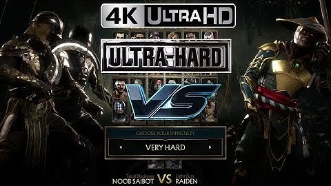 MORTAL KOMBAT 11 INDONESIA  - Noob Saibot VS Raiden Very Hard 4K UHD Graphics