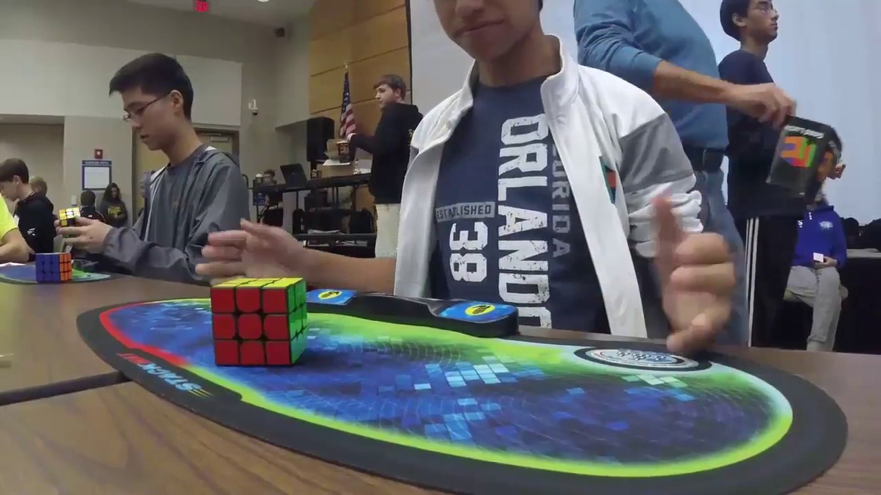 Rubik's Cube World Record 4.69 Patrick Ponce Slow Motion
