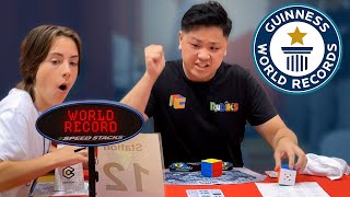 Fastest 3x3x3 Cube Solve EVER!  Guinness World Records