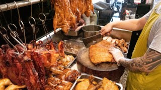 고기 천국입니다?! 역대급 바삭한 삼겹살과 화덕 오리,닭 구이/&quot;It&#39;s meat heaven&quot; Crispy Roast Pork Belly-Taiwanese street food