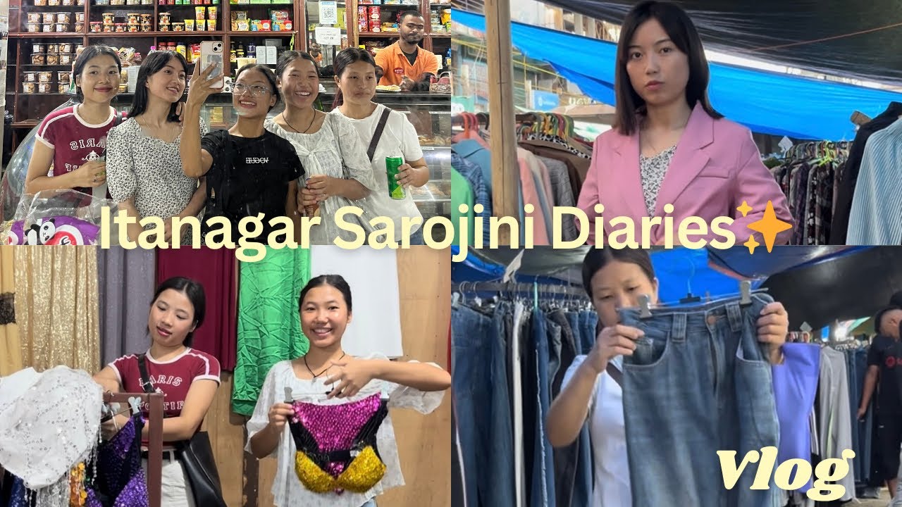ITANAGAR Sarojini Diaries ✨ | Affordable Fashion Haul + Fun Vlog🛍️#youtubevlog #sarojininagarmarket 