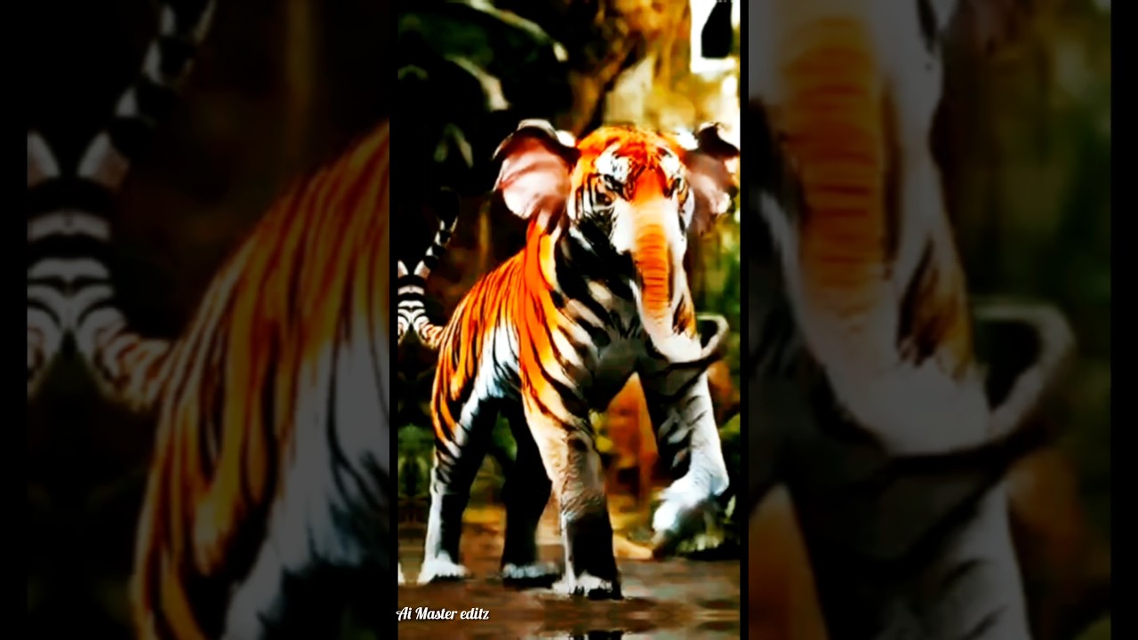 Tiger + Elephant hybrid version 🐯 