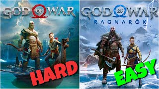 God Of War 2018 is HARDER Than God Of War Ragnarök - Give me God Of War Difficulty Analysis