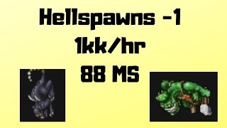 88 MS - 1kk/hr - (Spot: Hellspawn-1) - 4 Voc - Tibia Net Worth