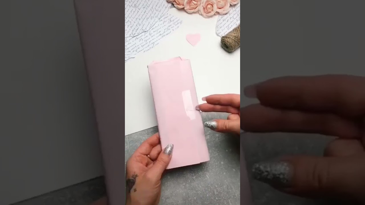 Gift ideas - How easy it is to make a DIY chocolate card .