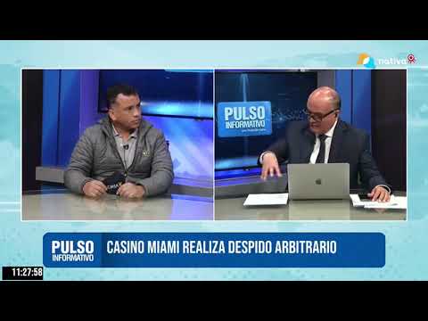 Walter Curay Zapata, Sec. de Organización del SUTECA, denuncia despidos en CIRSA (Casinos)