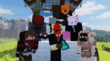 Minecraft Random Item Challenge VS 6 Hunters