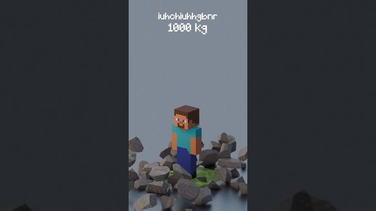 Minecraft Weight Simulation Vs Steve 
