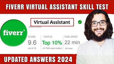 🔥Fiverr Virtual Assistant Skill Test Answers 2024 ✅