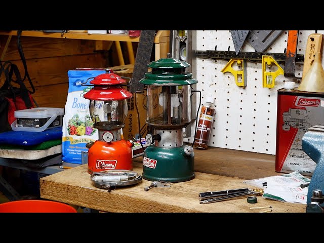 Coleman Lanterns Roadside Find. Model 200A and 220F. Making Old