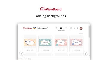 myViewBoard: Adding Backgrounds