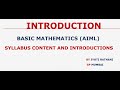 Sem -1 Introduction AIML / Syllabus Contents #GPMumbai #diplomaengineering #artificialintelligence