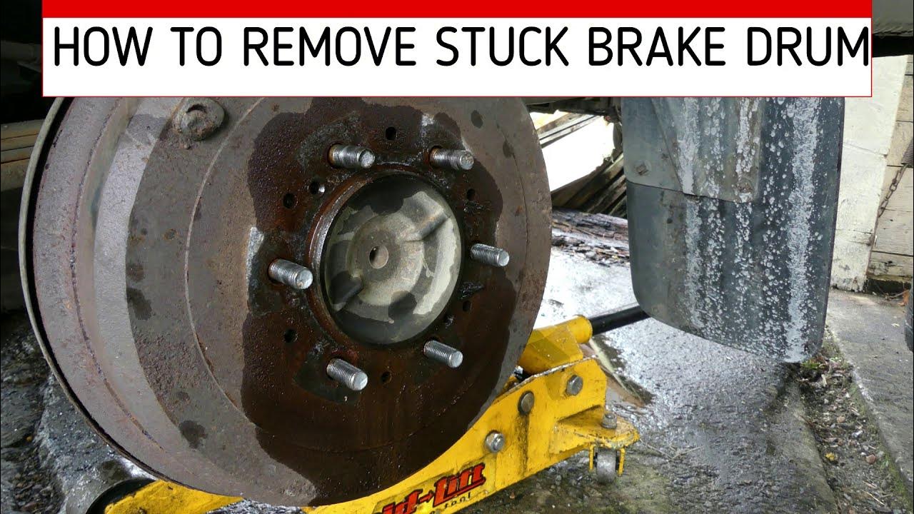 HOW TO REMOVE STUCK BRAKE DRUM YouTube
