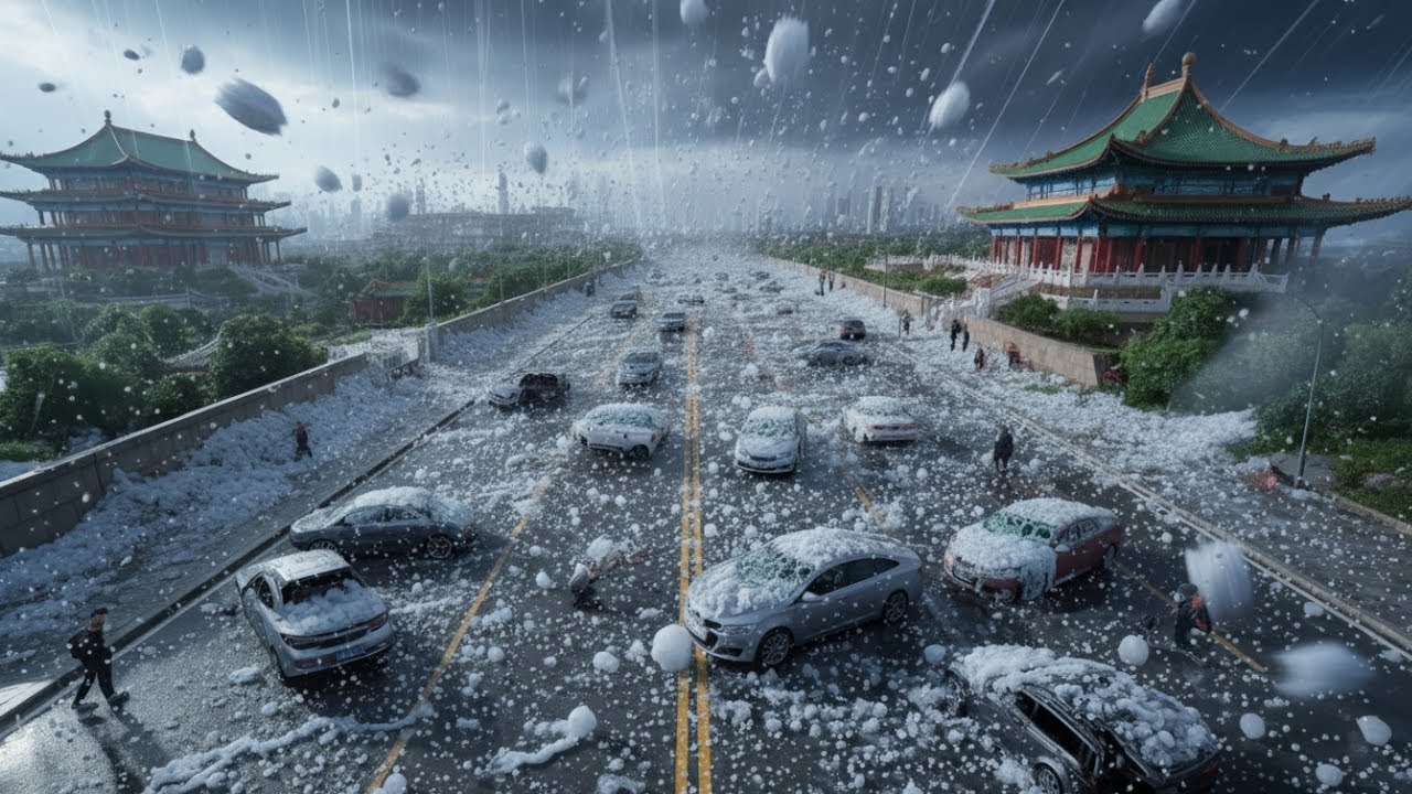 🧊China in Turmoil: Fierce Hailstorm and Floods Ravage Sichuan, Markets Collapse, Farms Destroyed