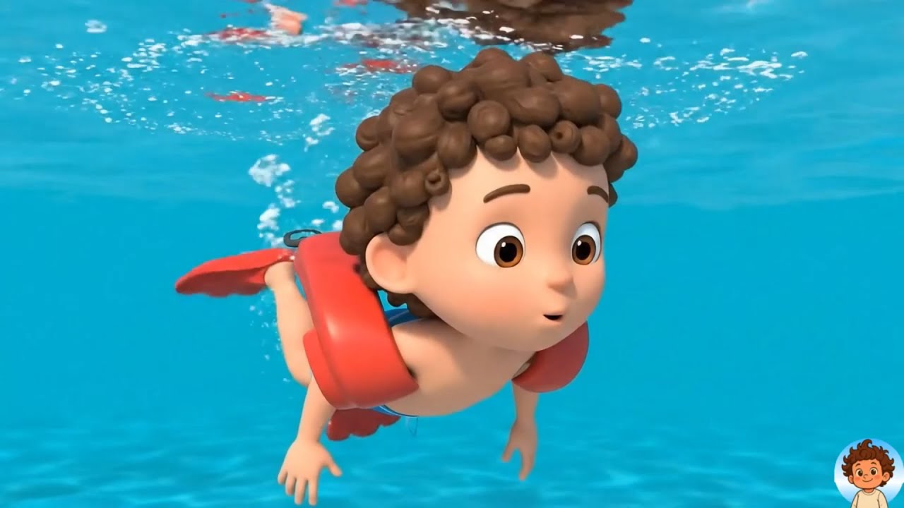 Elias little Adventures: Elias on the Outdoor Pool | Kids Song | Nursery Rhymes | Kid Music