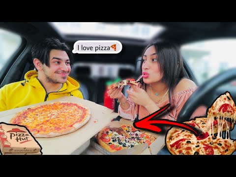 تحدي البيتزا مين اسرع بل أكل اسراء داخت من التحدي