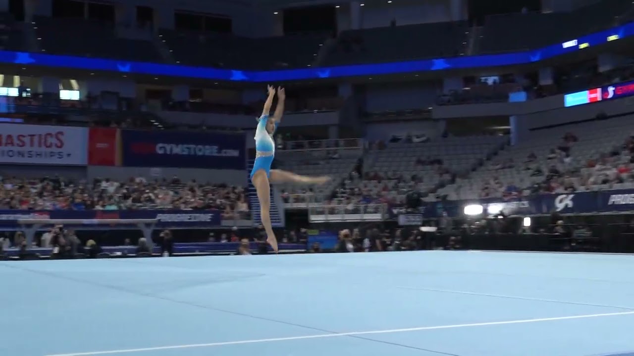 Leanne Wong - Floor Exercise - 2021 U.S. Gymnastics Championships - Senior Women Day 1