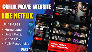 Movie Website  using  react js and tailwind css | Part-1