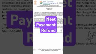 NEET 2026 Refund Update 🔥 NTA का नया Tweet आया | Students Shocked 😳 #medicalmentoria #neet2026